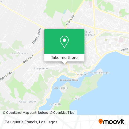 Mapa de Peluquería Francis