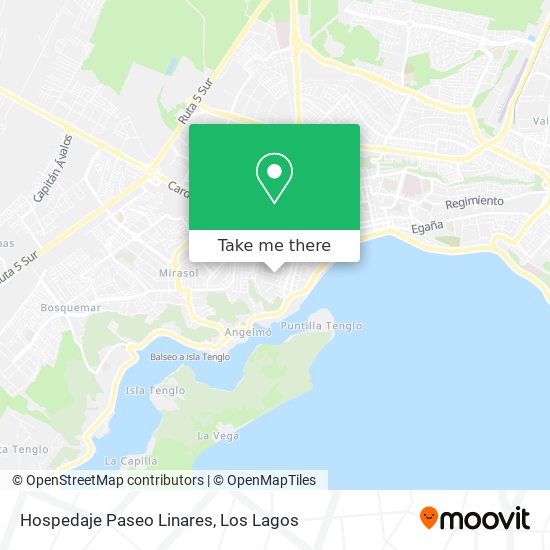 Hospedaje Paseo Linares map