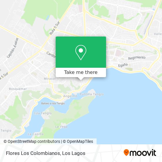 Mapa de Flores Los Colombianos
