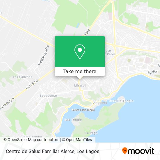 Centro de Salud Familiar Alerce map
