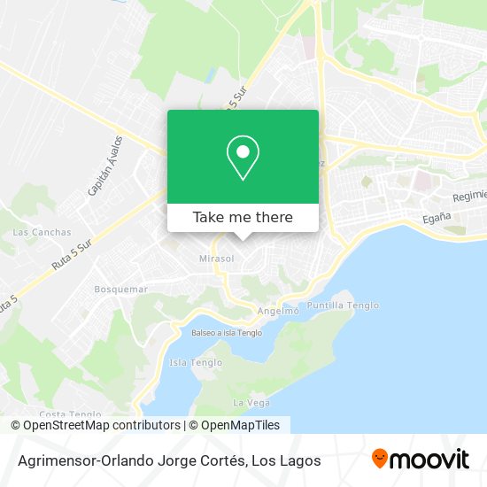Agrimensor-Orlando Jorge Cortés map