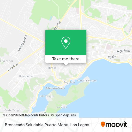 Bronceado Saludable Puerto Montt map