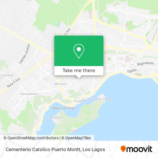 Mapa de Cementerio Catolico Puerto Montt