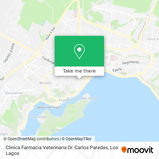 Mapa de Clinica Farmacia Veterinaria Dr. Carlos Paredes