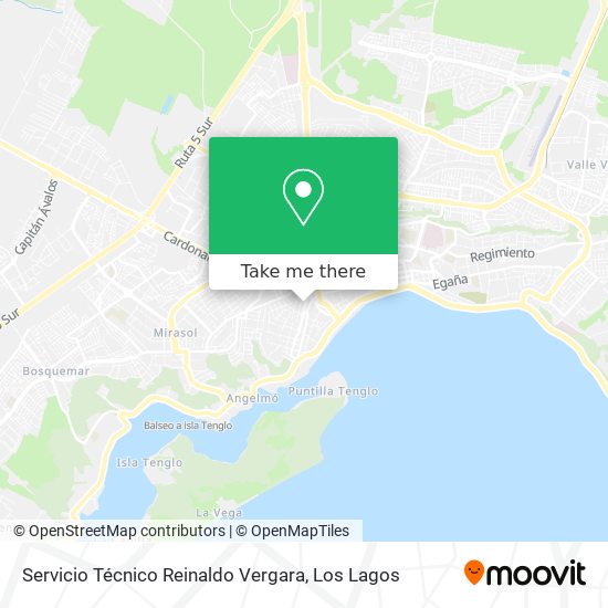 Mapa de Servicio Técnico Reinaldo Vergara