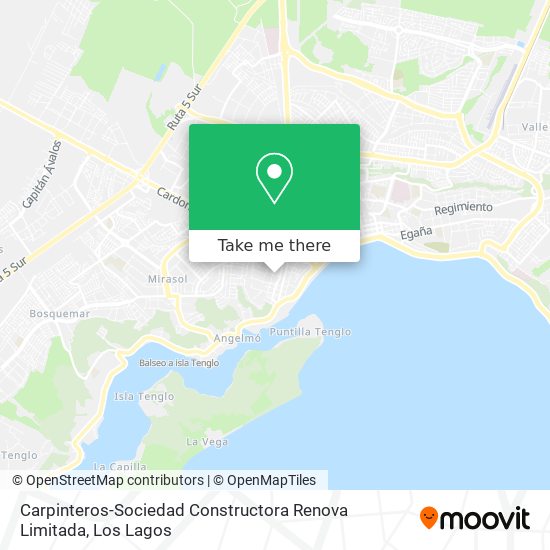 Mapa de Carpinteros-Sociedad Constructora Renova Limitada