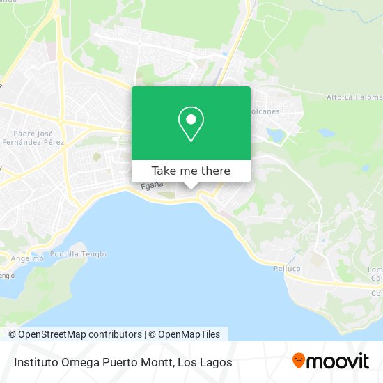 Mapa de Instituto Omega Puerto Montt