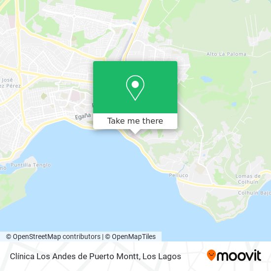 Clínica Los Andes de Puerto Montt map