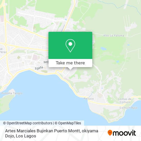 Artes Marciales Bujinkan Puerto Montt, okiyama Dojo map