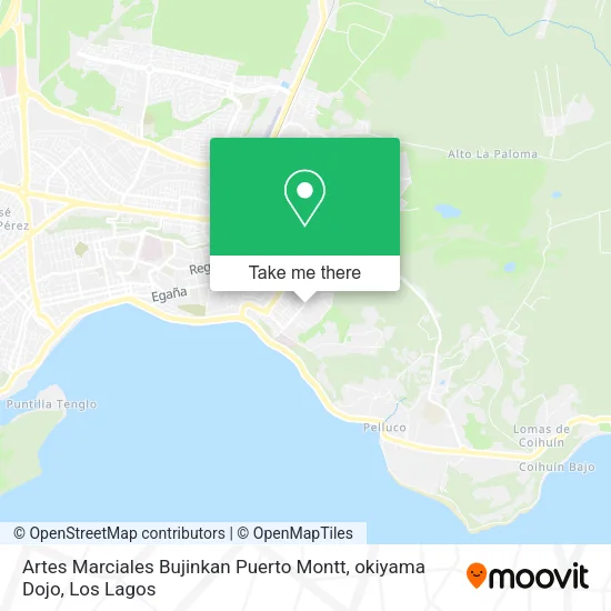 Artes Marciales Bujinkan Puerto Montt, okiyama Dojo map