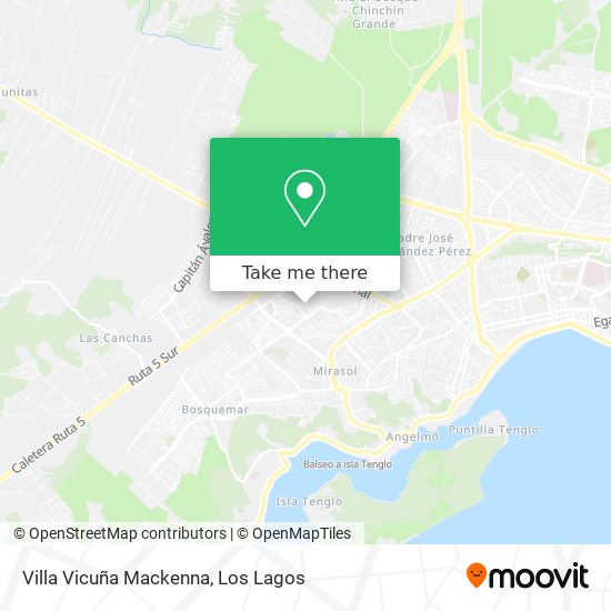 Mapa de Villa Vicuña Mackenna