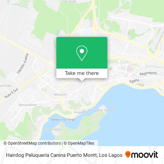 Mapa de Hairdog Peluquería Canina Puerto Montt