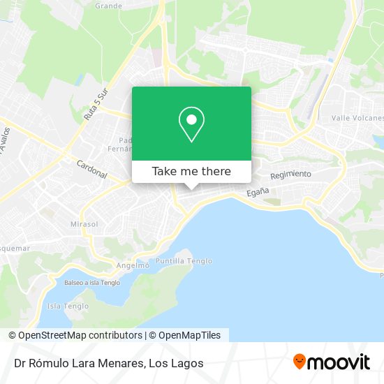 Dr Rómulo Lara Menares map