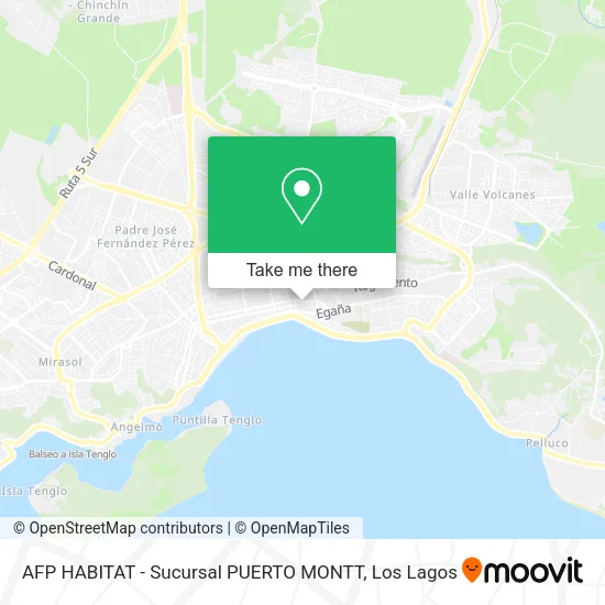 AFP HABITAT - Sucursal PUERTO MONTT map