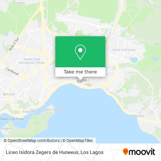 Mapa de Liceo Isidora Zegers de Huneeus