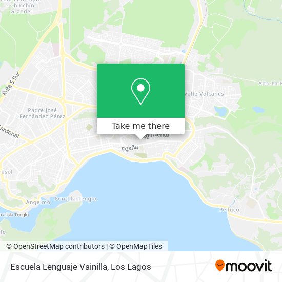Escuela Lenguaje Vainilla map