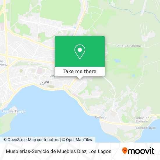 Mueblerias-Servicio de Muebles Diaz map