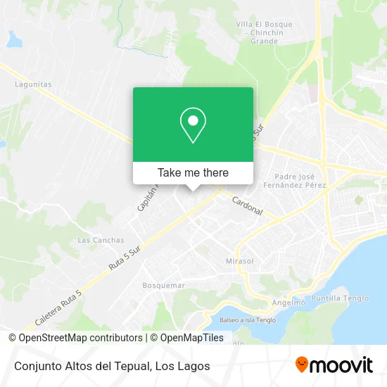Conjunto Altos del Tepual map