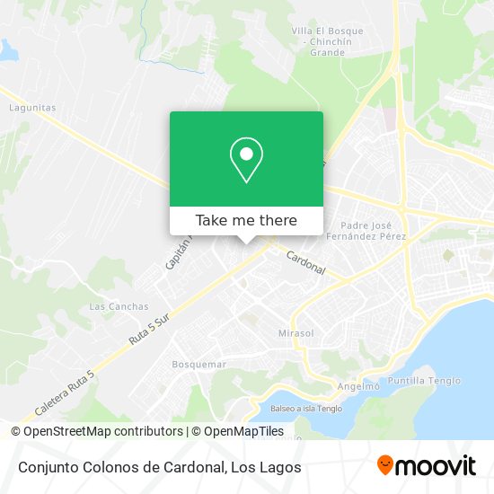 Conjunto Colonos de Cardonal map