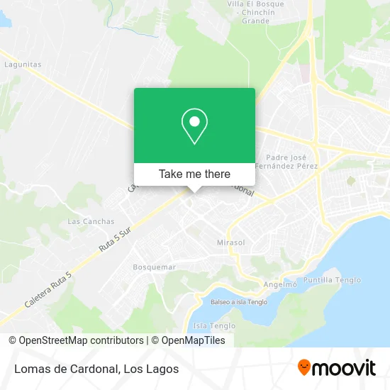 Lomas de Cardonal map