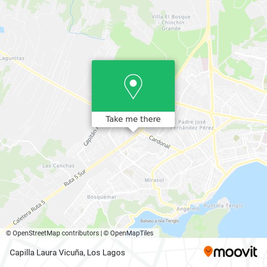 Capilla Laura Vicuña map