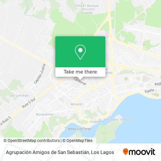 Mapa de Agrupación Amigos de San Sebastián