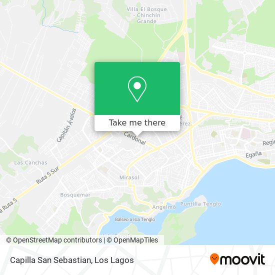 Capilla San Sebastian map