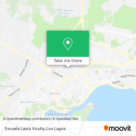 Mapa de Escuela Laura Vicuña