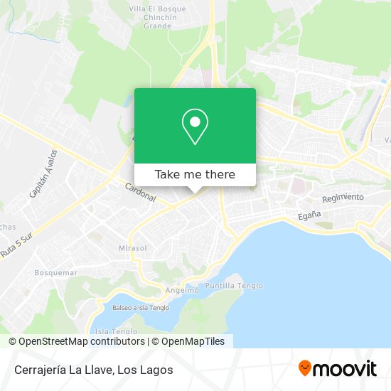 Cerrajería La Llave map