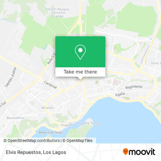 Mapa de Elvis Repuestos