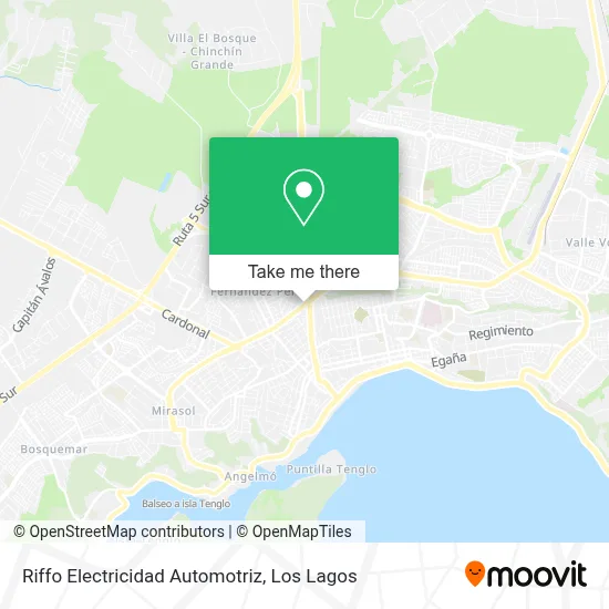 Riffo Electricidad Automotriz map