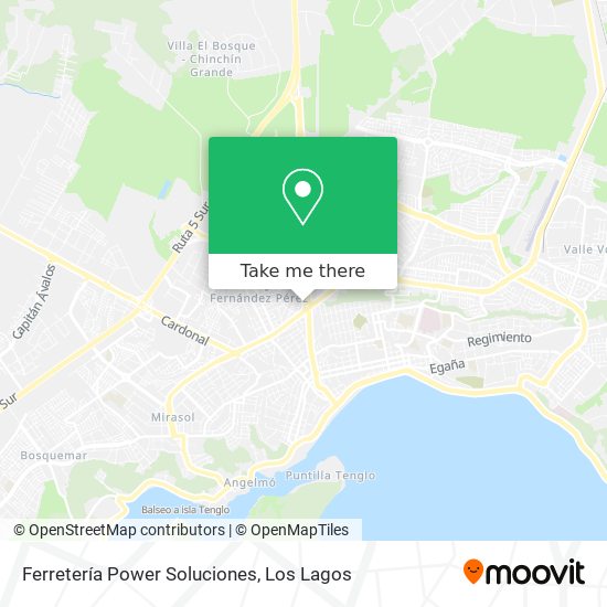 Mapa de Ferretería Power Soluciones