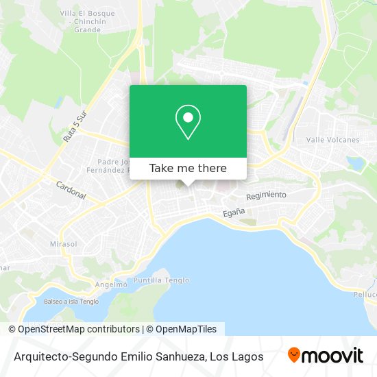 Mapa de Arquitecto-Segundo Emilio Sanhueza