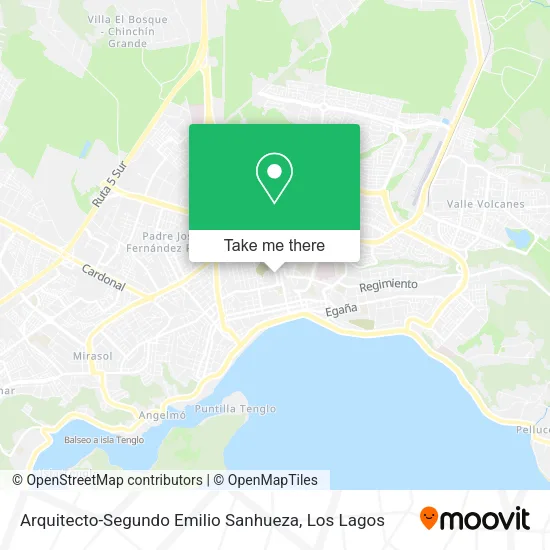 Mapa de Arquitecto-Segundo Emilio Sanhueza