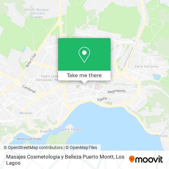 Masajes Cosmetología y Belleza Puerto Montt map