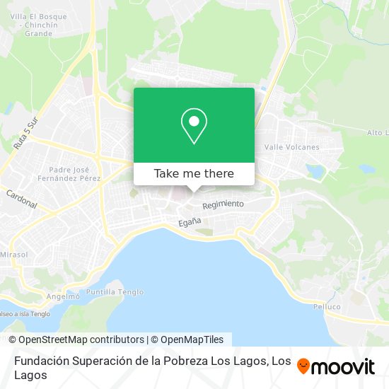 Fundación Superación de la Pobreza Los Lagos map
