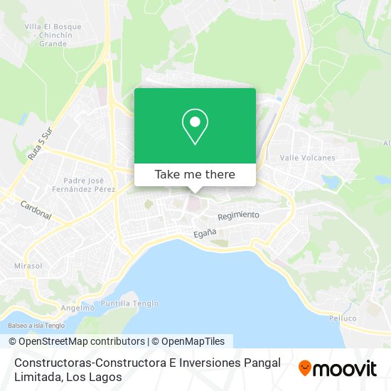 Mapa de Constructoras-Constructora E Inversiones Pangal Limitada