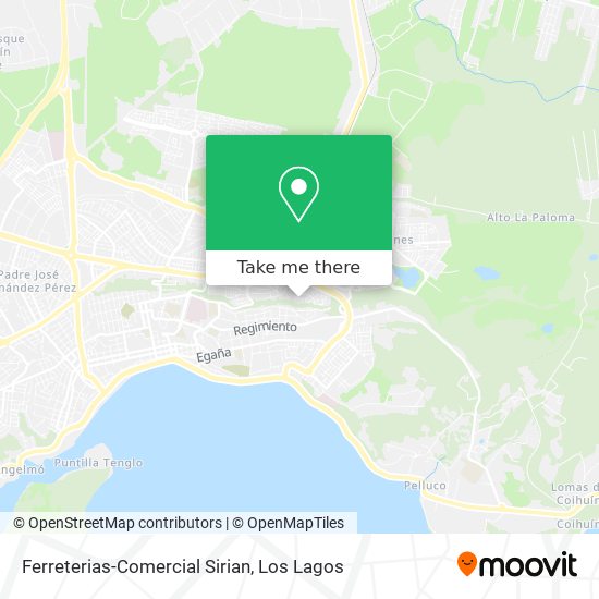 Ferreterias-Comercial Sirian map