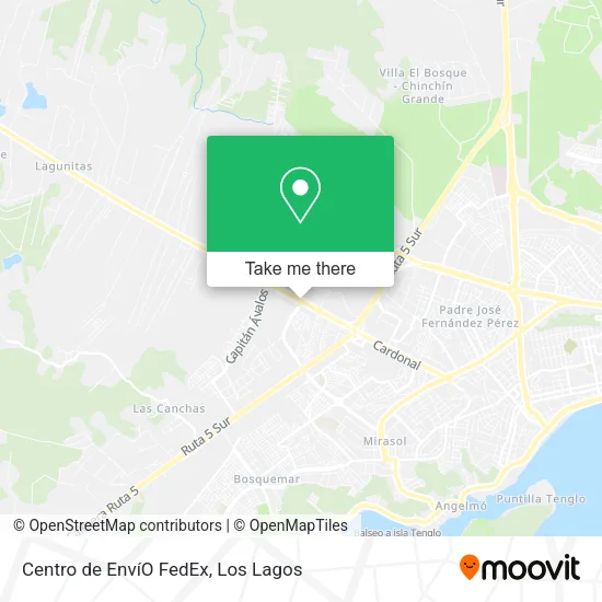 Centro de EnvíO FedEx map