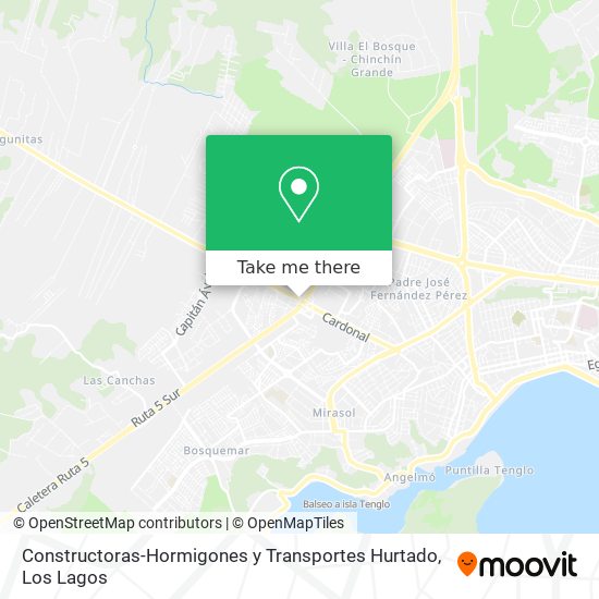 Constructoras-Hormigones y Transportes Hurtado map