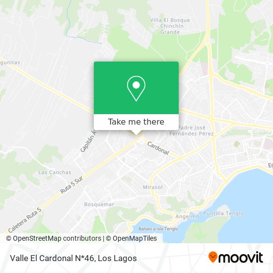 Mapa de Valle El Cardonal N*46