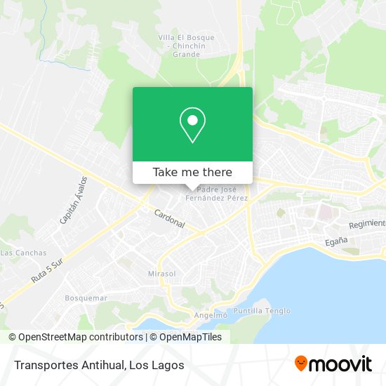 Mapa de Transportes Antihual