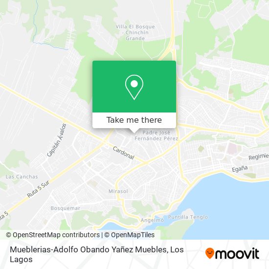 Mapa de Mueblerias-Adolfo Obando Yañez Muebles