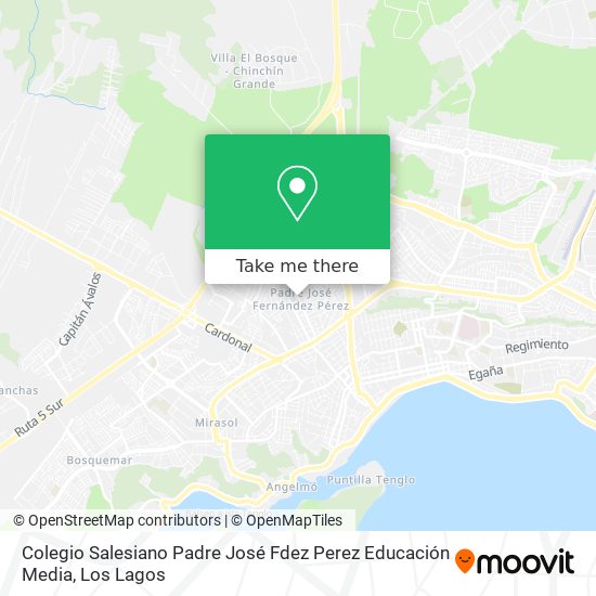 Mapa de Colegio Salesiano Padre José Fdez Perez Educación Media