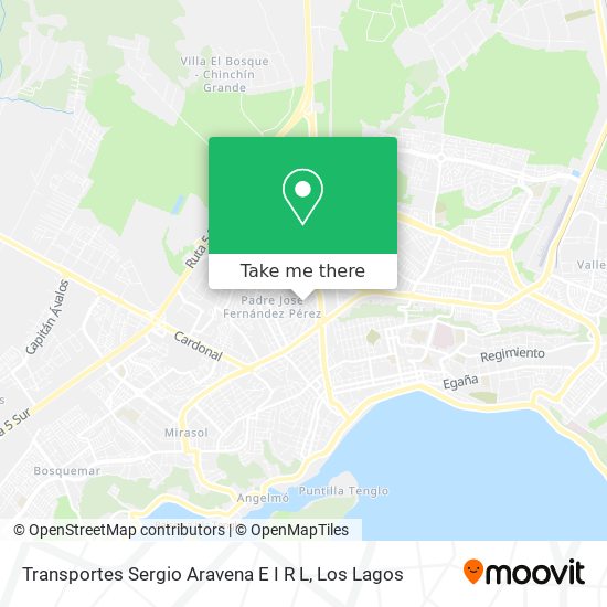 Transportes Sergio Aravena E I R L map