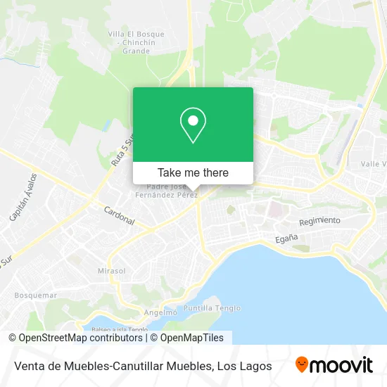 Venta de Muebles-Canutillar Muebles map