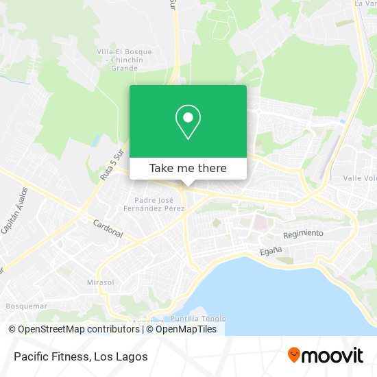 Pacific Fitness map