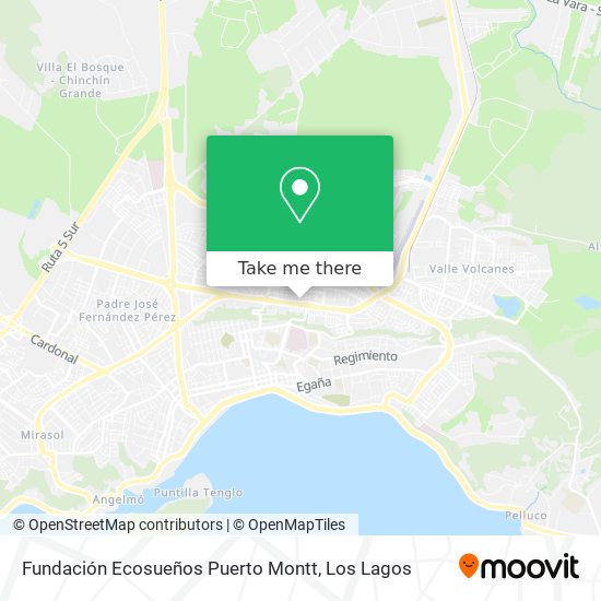 Fundación Ecosueños Puerto Montt map