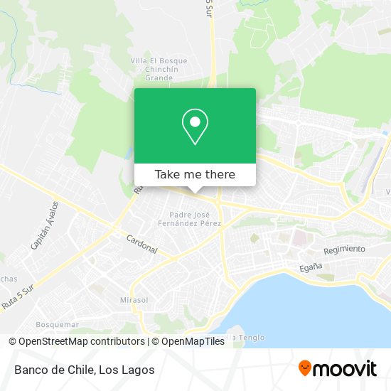 Mapa de Banco de Chile