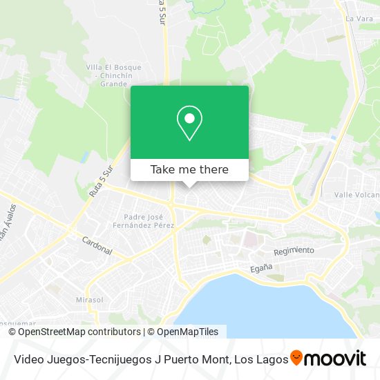 Video Juegos-Tecnijuegos J Puerto Mont map